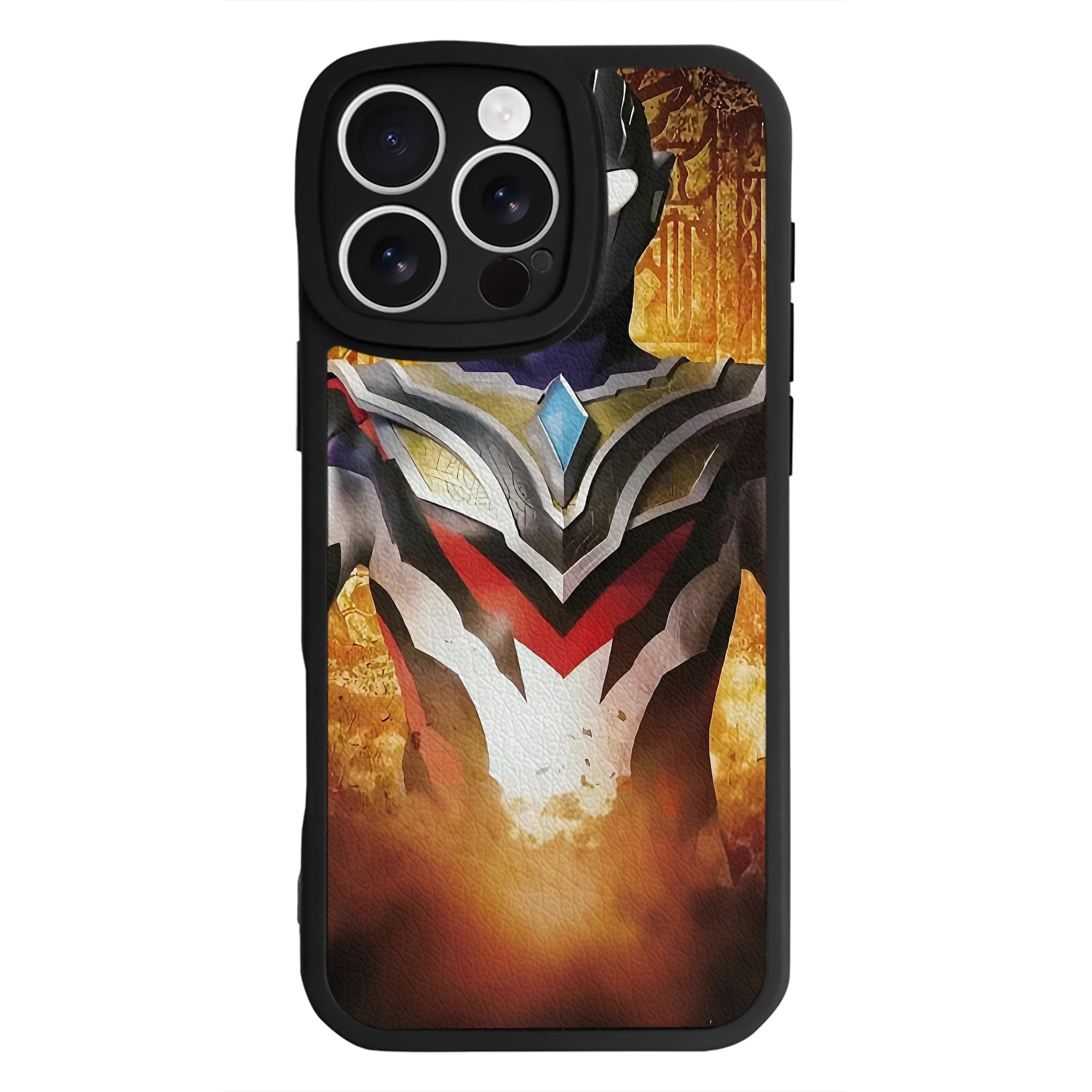 （画像用） ウルトラマン Ultraman 【iPhone 16シリーズ対応】シリコンスマホケース（レザー調） 材質：シリコン